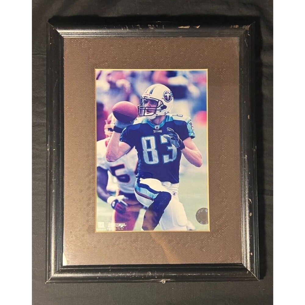 Vintage Drew Bledsoe Tennessee Titans Framed Lithograph Art Print Photo Poster